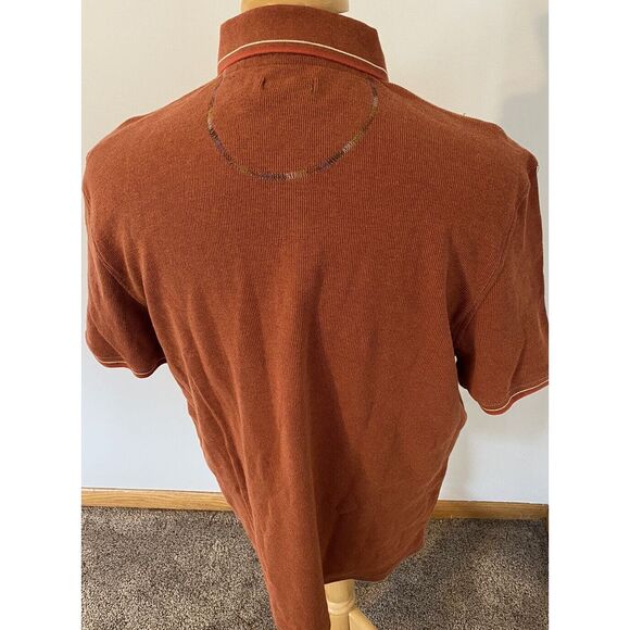 Carbon 2 Cobalt Polo Shirt S/S Orange Mens Size Medium 100% Cotton - Picture 4 of 6